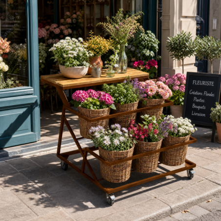 Présentoir Fleurs 3 Niveaux - Linéaire